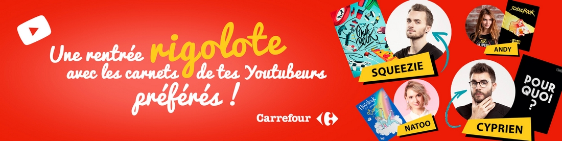 Rentrée 2017 : tes Youtubeurs préférés dans des Notebooks inédits !