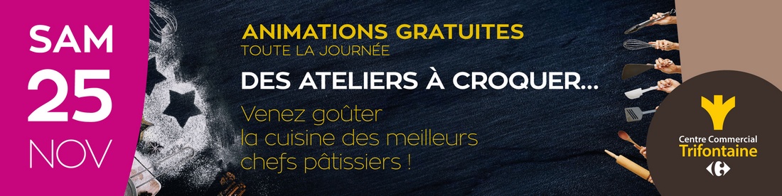 Samedi 25 novembre : les ateliers sucrés gratuits