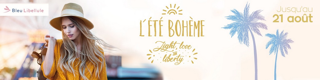 La sélection Bleu Libellule pour un été bohème !