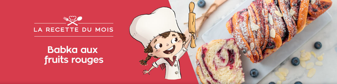Babka aux fruits rouges